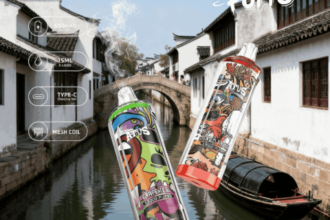 DE018 Einweg E-Zigarette 13000 Züge mit wiederaufladbarem ATVS Vape