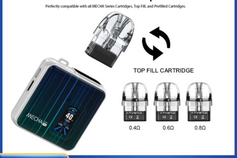 DE019 PRO MICVorgefüllter Pod Kit System Vorrichtung ATVS Vape