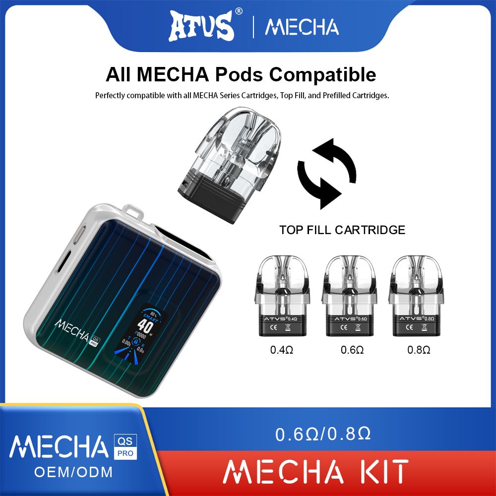 DE019 PRO MICVorgefüllter Pod Kit System Vorrichtung ATVS Vape