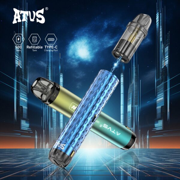 DE020 Vorgefüllter Pod Kit System Vorrichtung mit einstellbarer Luftstrom MTL RDL ATVS Vape