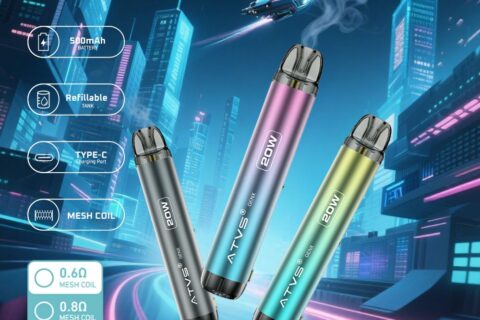 DE020 Vorgefüllter Pod Kit System Vorrichtung mit einstellbarer Luftstrom MTL RDL ATVS Vape