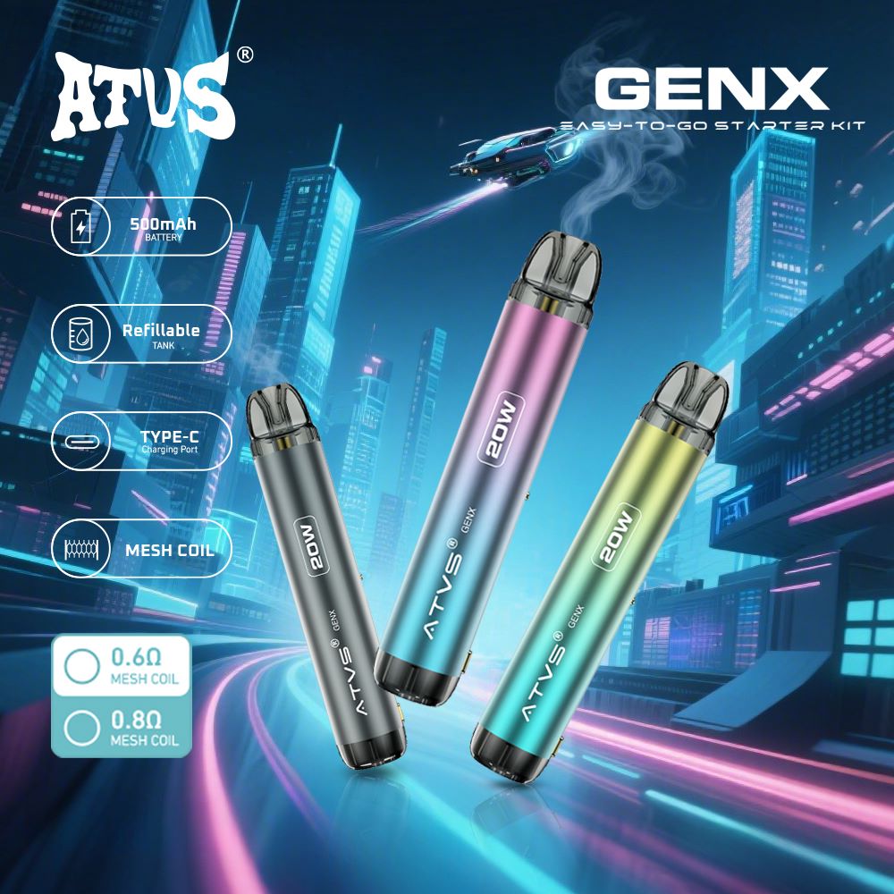 DE020 Vorgefüllter Pod Kit System Vorrichtung mit einstellbarer Luftstrom MTL RDL ATVS Vape