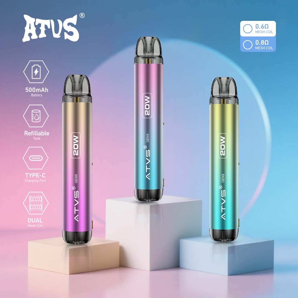 DE020 Vorgefüllter Pod Kit System Vorrichtung mit einstellbarer Luftstrom MTL RDL ATVS Vape