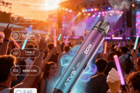 DE020 Vorgefüllter Pod Kit System Vorrichtung mit einstellbarer Luftstrom MTL RDL ATVS Vape