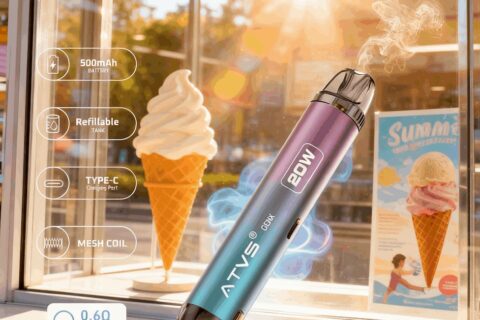 DE020 Vorgefüllter Pod Kit System Vorrichtung mit einstellbarer Luftstrom MTL RDL ATVS Vape