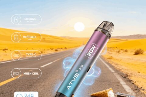DE020 Vorgefüllter Pod Kit System Vorrichtung mit einstellbarer Luftstrom MTL RDL ATVS Vape