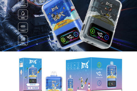 DE021 Einweg E-Zigarette 30000 Züge mit LED-Anzeige wiederaufladbar und einstellbarer Luftstrom MTL DTL ATVS Vape E-Zigaretten