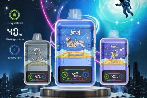 DE021 Einweg E-Zigarette 30000 Züge mit LED-Anzeige wiederaufladbar und einstellbarer Luftstrom MTL DTL ATVS