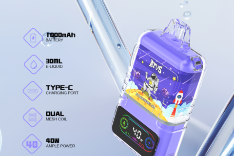 DE021 Einweg E-Zigarette 30000 Züge mit LED-Anzeige wiederaufladbar und einstellbarer Luftstrom MTL DTL ATVS