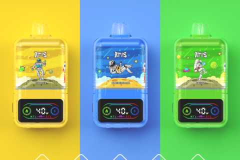 DE021 Einweg E-Zigarette 30000 Züge mit LED-Anzeige wiederaufladbar und einstellbarer Luftstrom MTL DTL ATVS