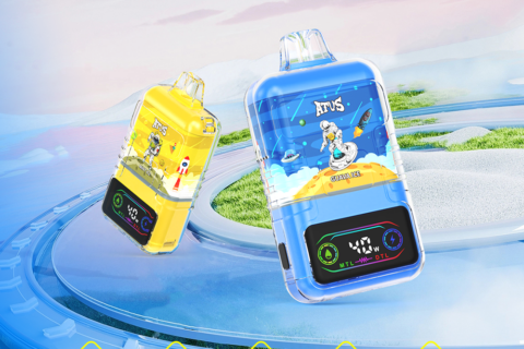 DE021 Einweg E-Zigarette 30000 Züge mit LED-Anzeige wiederaufladbar und einstellbarer Luftstrom MTL DTL ATVS