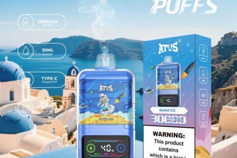 DE021 Einweg E-Zigarette 30000 Züge mit LED-Anzeige wiederaufladbar und einstellbarer Luftstrom MTL DTL ATVS