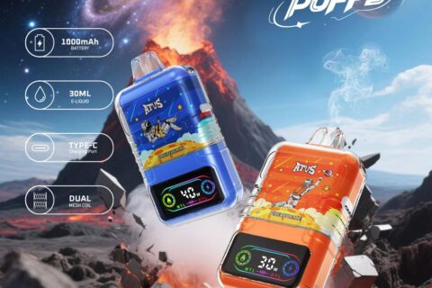 DE021 Einweg E-Zigarette 30000 Züge mit LED-Anzeige wiederaufladbar und einstellbarer Luftstrom MTL DTL ATVS