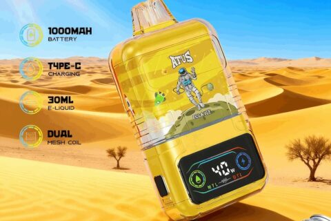 DE021 Einweg E-Zigarette 30000 Züge mit LED-Anzeige wiederaufladbar und einstellbarer Luftstrom MTL DTL ATVS