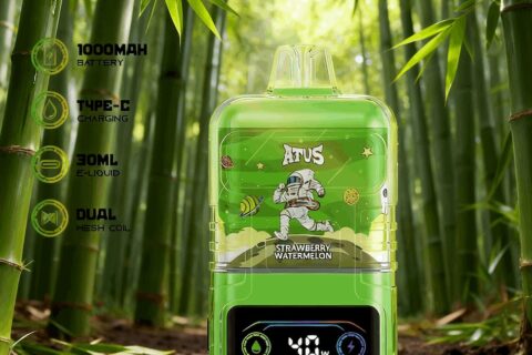 DE021 Einweg E-Zigarette 30000 Züge mit LED-Anzeige wiederaufladbar und einstellbarer Luftstrom MTL DTL ATVS