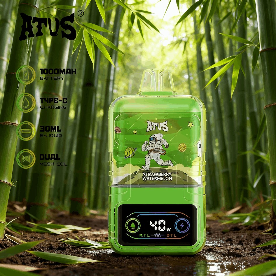 DE021 Einweg E-Zigarette 30000 Züge mit LED-Anzeige wiederaufladbar und einstellbarer Luftstrom MTL DTL ATVS