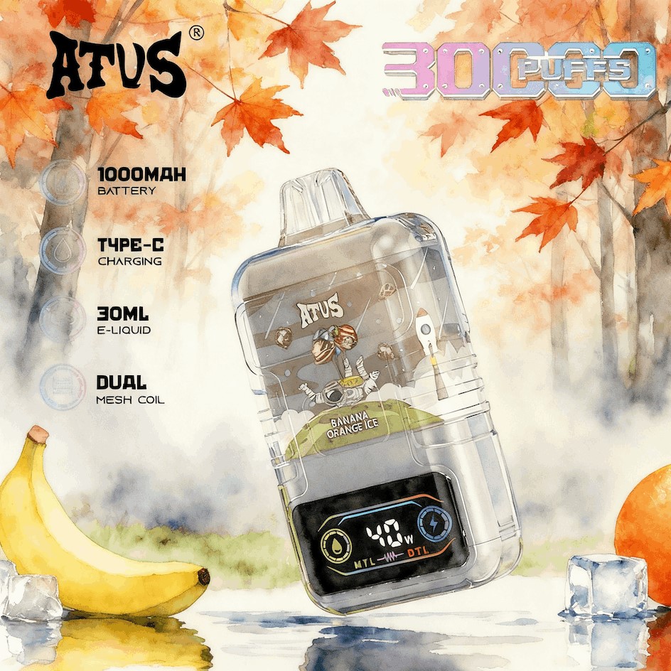 DE021 Einweg E-Zigarette 30000 Züge mit LED-Anzeige wiederaufladbar und einstellbarer Luftstrom MTL DTL ATVS