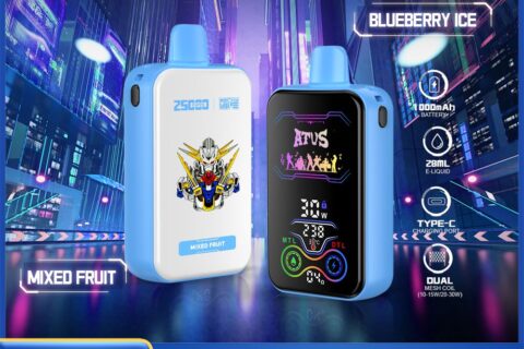 DE022 Einweg E-Zigarette 25000 Züge mit Vollbildschirm wiederaufladbar und einstellbarer Luftstrom ATVS Vape E-Zigaretten
