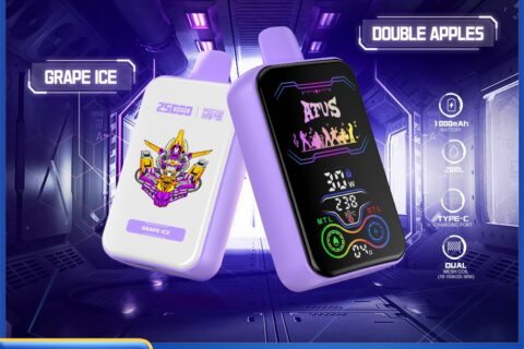 DE022 Einweg E-Zigarette 25000 Züge mit Vollbildschirm wiederaufladbar und einstellbarer Luftstrom ATVS Vape E-Zigaretten