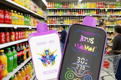 DE022 Einweg E-Zigarette 25000 Züge mit Vollbildschirm wiederaufladbar und einstellbarer Luftstrom ATVS Vape E-Zigaretten