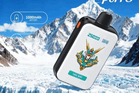 DE022 Einweg E-Zigarette 25000 Züge mit Vollbildschirm wiederaufladbar und einstellbarer Luftstrom ATVS Vape E-Zigaretten