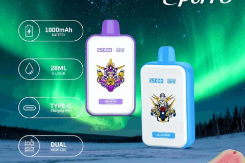 DE022 Einweg E-Zigarette 25000 Züge mit Vollbildschirm wiederaufladbar und einstellbarer Luftstrom ATVS Vape E-Zigaretten