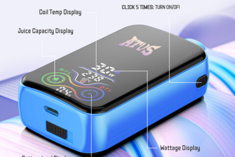 DE022 Einweg E-Zigarette 25000 Züge mit Vollbildschirm wiederaufladbar und einstellbarer Luftstrom ATVS Vape E-Zigaretten