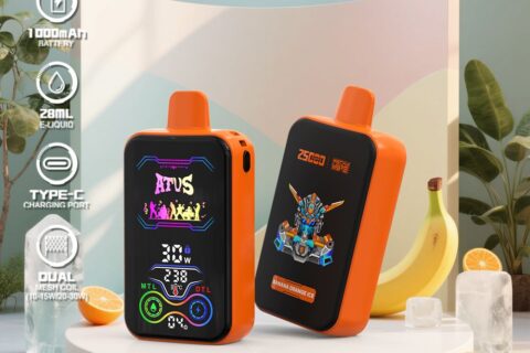 DE022 Einweg E-Zigarette 25000 Züge mit Vollbildschirm wiederaufladbar und einstellbarer Luftstrom ATVS Vape E-Zigaretten