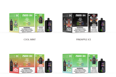 DE022 Einweg E-Zigarette 25000 Züge mit Vollbildschirm wiederaufladbar und einstellbarer Luftstrom ATVS Vape E-Zigaretten