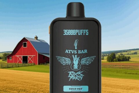 DE022 Einweg E-Zigarette 35000 Züge mit Vollbildschirm wiederaufladbar und einstellbarer Luftstrom ATVS Vape E-Zigaretten