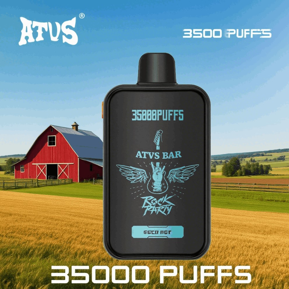 DE022 Einweg E-Zigarette 35000 Züge mit Vollbildschirm wiederaufladbar und einstellbarer Luftstrom ATVS Vape E-Zigaretten