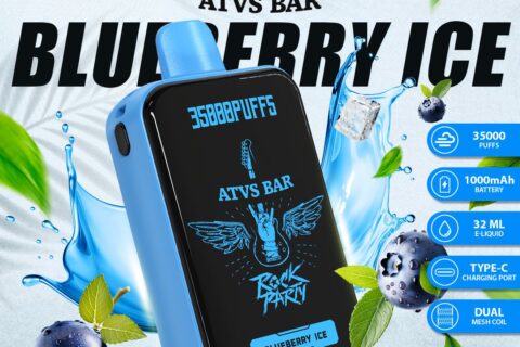 DE022 Einweg E-Zigarette 35000 Züge mit Vollbildschirm wiederaufladbar und einstellbarer Luftstrom ATVS Vape E-Zigaretten