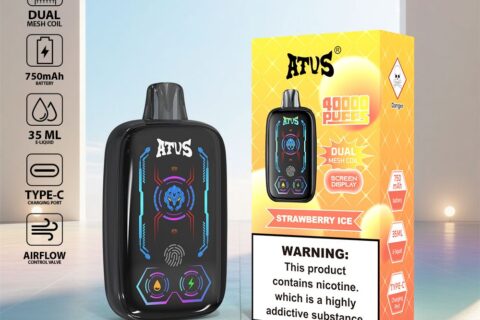 DE023 Einweg E-Zigarette 40000 Züge mit Vollbildschirm wiederaufladbar und einstellbarer Luftstrom ATVS Vape E-Zigaretten