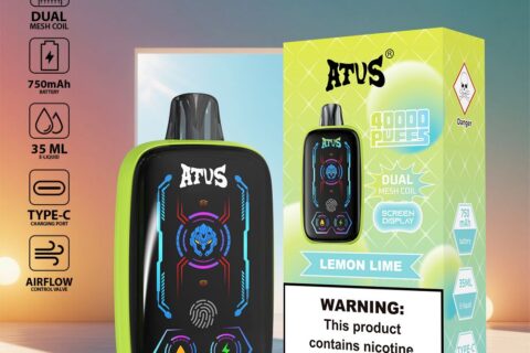 DE023 Einweg E-Zigarette 40000 Züge mit Vollbildschirm wiederaufladbar und einstellbarer Luftstrom ATVS Vape E-Zigaretten