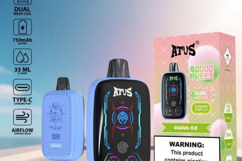 DE023 Einweg E-Zigarette 40000 Züge mit Vollbildschirm wiederaufladbar und einstellbarer Luftstrom ATVS Vape E-Zigaretten