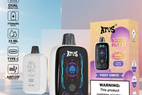 DE023 Einweg E-Zigarette 40000 Züge mit Vollbildschirm wiederaufladbar und einstellbarer Luftstrom ATVS Vape E-Zigaretten