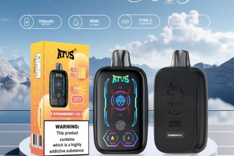 DE023 Einweg E-Zigarette 40000 Züge mit Vollbildschirm wiederaufladbar und einstellbarer Luftstrom ATVS Vape E-Zigaretten