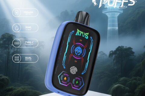 DE023 Einweg E-Zigarette 40000 Züge mit Vollbildschirm wiederaufladbar und einstellbarer Luftstrom ATVS Vape E-Zigaretten