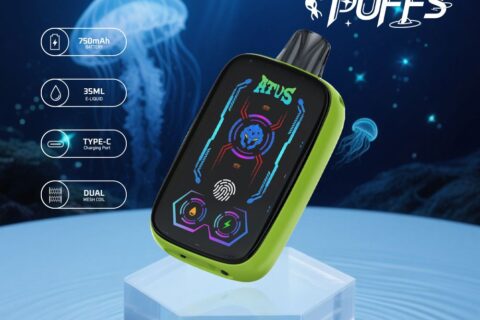 DE023 Einweg E-Zigarette 40000 Züge mit Vollbildschirm wiederaufladbar und einstellbarer Luftstrom ATVS Vape E-Zigaretten