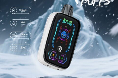 DE023 Einweg E-Zigarette 40000 Züge mit Vollbildschirm wiederaufladbar und einstellbarer Luftstrom ATVS Vape E-Zigaretten