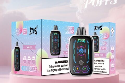 DE023 Einweg E-Zigarette 40000 Züge mit Vollbildschirm wiederaufladbar und einstellbarer Luftstrom ATVS Vape E-Zigaretten