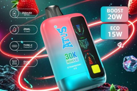 DE026 30000 Puffs Einweg Vape mit LED Display und regulierbarem Luftstrom