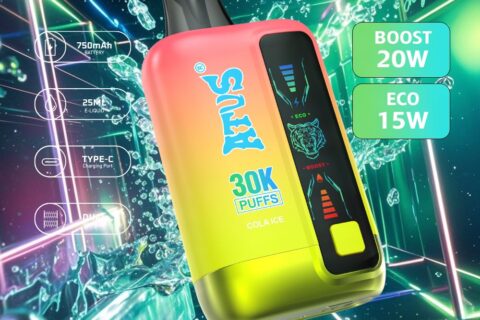 DE026 30000 Puffs Einweg Vape mit LED Display und regulierbarem Luftstrom ATVS Vape