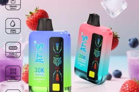 DE026 30000 Puffs Einweg Vape mit LED Display und regulierbarem Luftstrom ATVS Vape