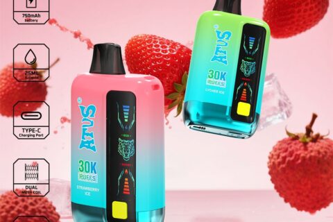 DE026 30000 Puffs Einweg Vape mit LED Display und regulierbarem Luftstrom ATVS Vape