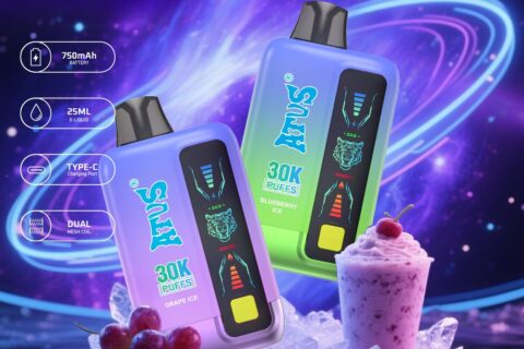 DE026 30000 Puffs Einweg Vape mit LED Display und regulierbarem Luftstrom ATVS Vape