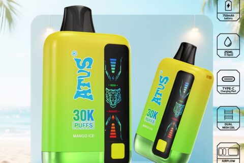 DE026 30000 Puffs Einweg Vape mit LED Display und regulierbarem Luftstrom ATVS Vape