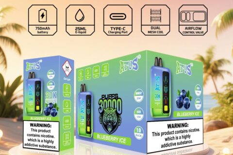 DE026 30000 Puffs Einweg Vape mit LED Display und regulierbarem Luftstrom ATVS Vape