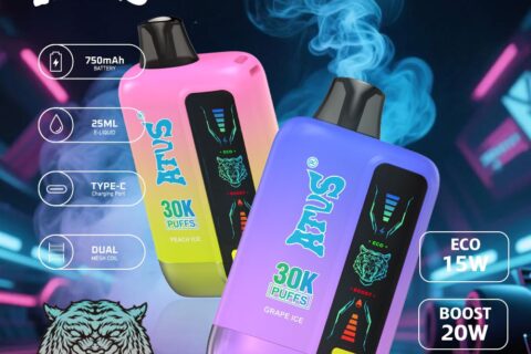 DE026 30000 Puffs Einweg Vape mit LED Display und regulierbarem Luftstrom ATVS Vape
