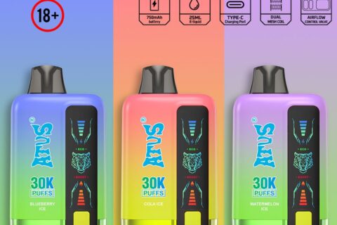 DE026 30000 Puffs Einweg Vape mit LED Display und regulierbarem Luftstrom ATVS Vape